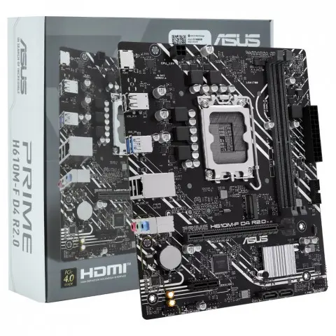 MOTHER BOARD ASUS H610M-F D4 12/13/14GEN LGA1700 DDR4-64GB HDMI M.2