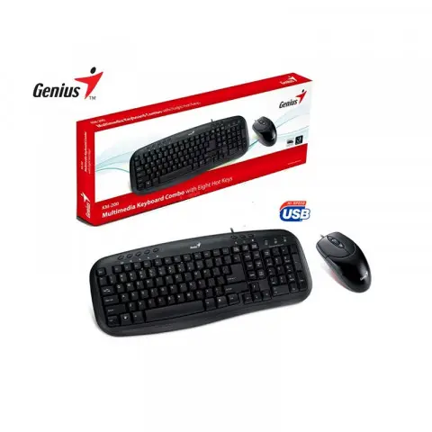 KIT TECLADO Y MOUSE GENIUS KM-200 USB